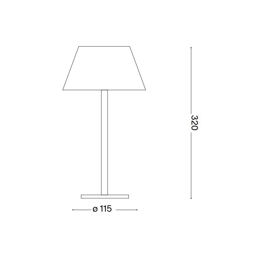 Ideal Lux - LED Touch ljusreglerad lampa PURE LED/1,5W/3,7V CRI 90 IP54 svart