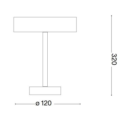 Ideal Lux - LED Touch utomhus lampa TOFFEE LED/2W/230V CRI 90 IP54 svart