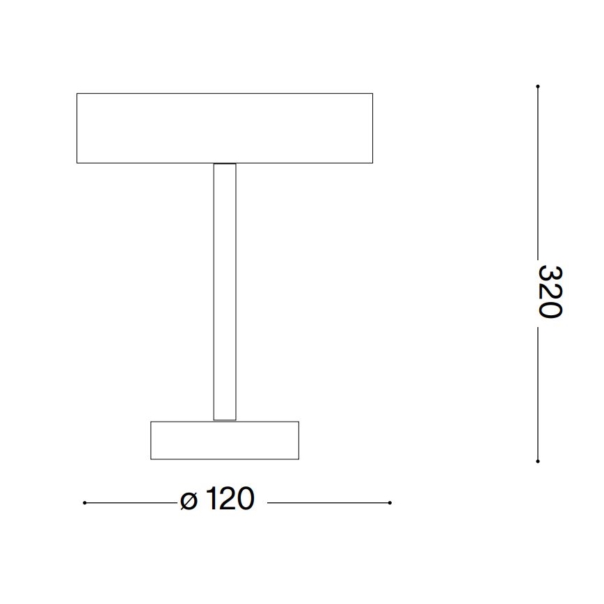 Ideal Lux - LED Touch utomhus lampa TOFFEE LED/2W/230V CRI 90 IP54 svart