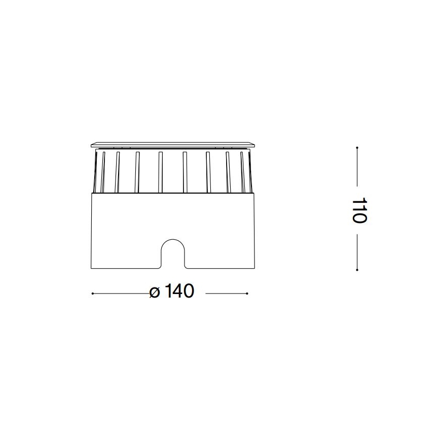 Ideal Lux - LED uppfartsbelysning FLOOR LED/12W/230V diameter 14 cm CRI 90 IP67 skinande krom