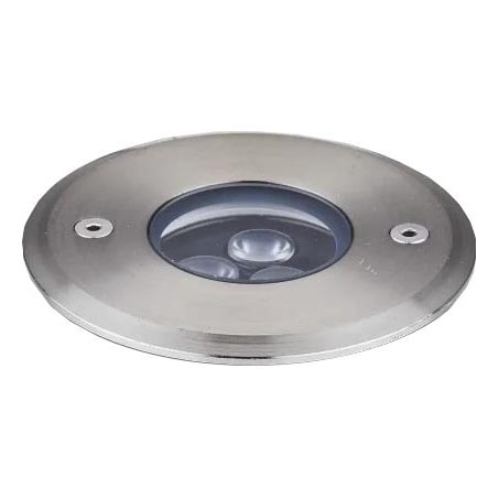 Ideal Lux - LED uppfartsbelysning FLOOR LED/3W/230V diameter 9 cm CRI 90 IP67 skinande krom