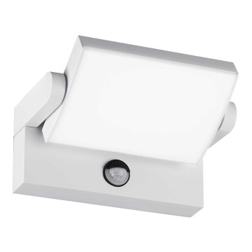 Ideal Lux - LED Utomhus vägglampa med sensor SWIPE LED/21W/230V CRI 90 IP54 vit