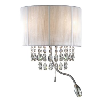 Ideal Lux - LED väggbelysning 2xE14/40W/230V + LED/1W