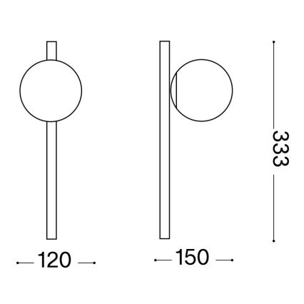 Ideal Lux - LED väggbelysning BINOMIO 1xG9/3W/230V vit