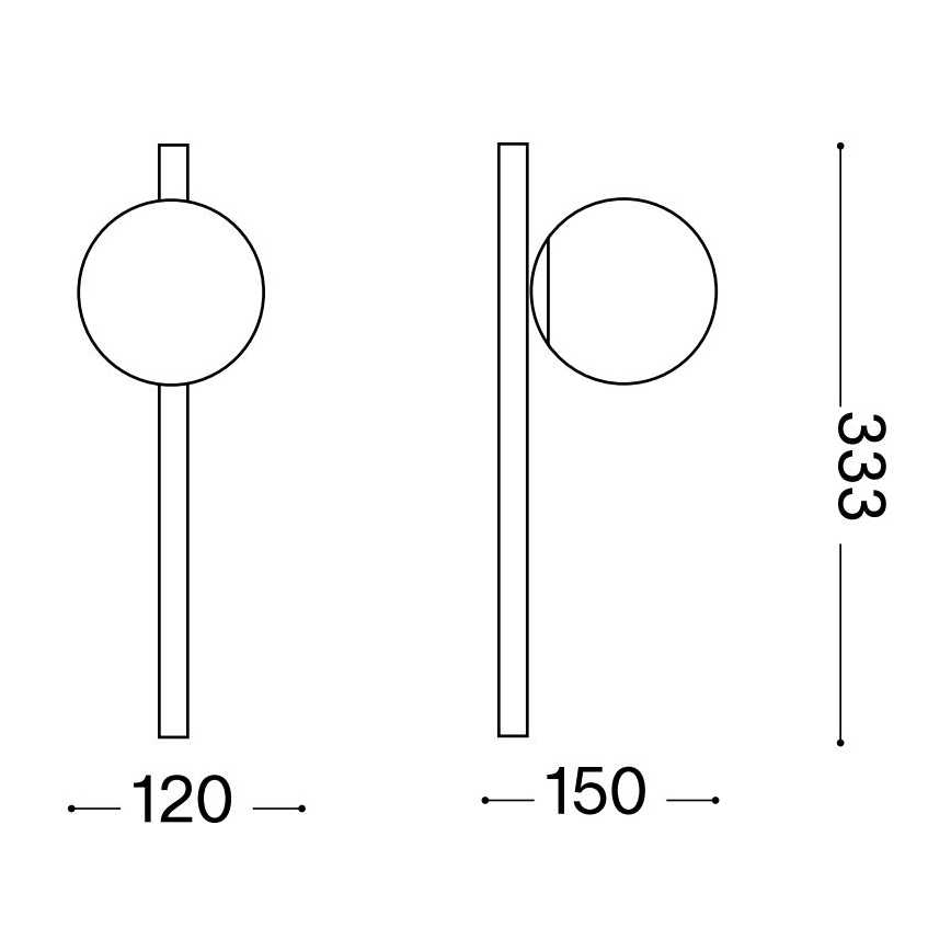 Ideal Lux - LED väggbelysning BINOMIO 1xG9/3W/230V vit