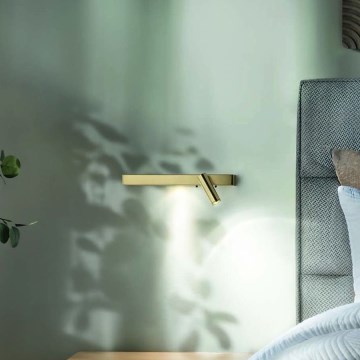 Ideal Lux - LED väggbelysning BONNE 2xLED/6,5W/230V CRI 90 guld
