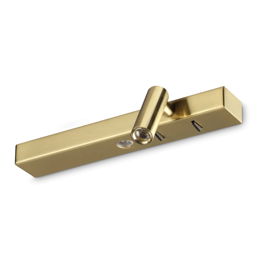 Ideal Lux - LED väggbelysning BONNE 2xLED/6,5W/230V CRI 90 guld