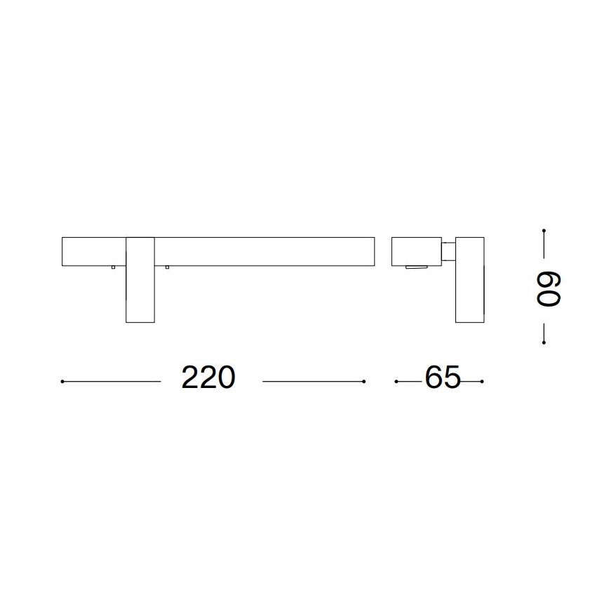 Ideal Lux - LED väggbelysning BONNE LED/6,5W/230V CRI 90 vit