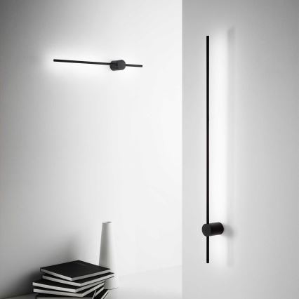 Ideal Lux - LED väggbelysning ESSENCE LED/12W/230V 3000K 70 cm CRI 90 svart