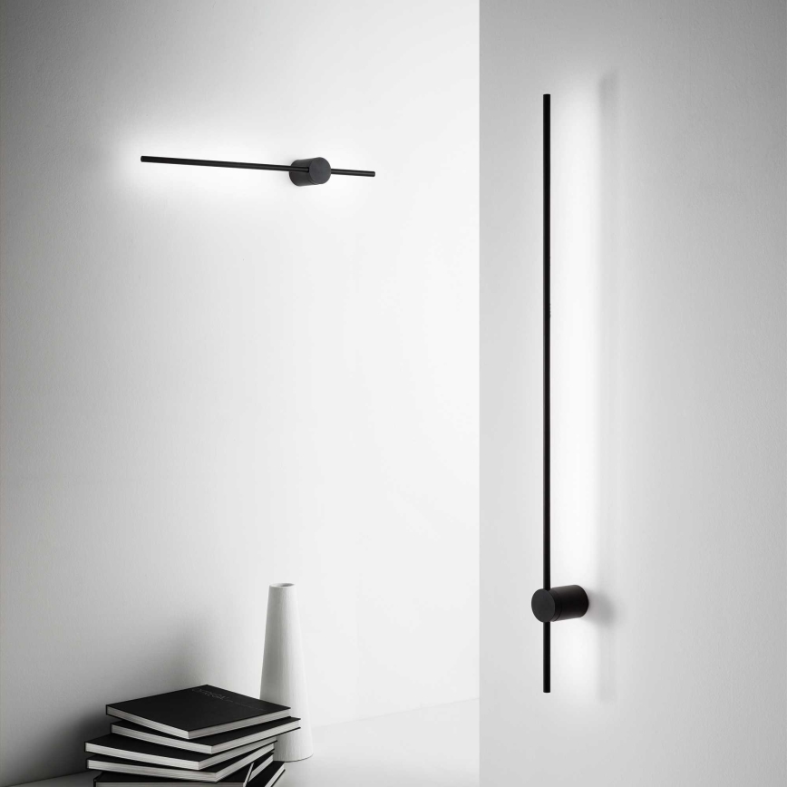 Ideal Lux - LED väggbelysning ESSENCE LED/12W/230V 3000K 70 cm CRI 90 svart