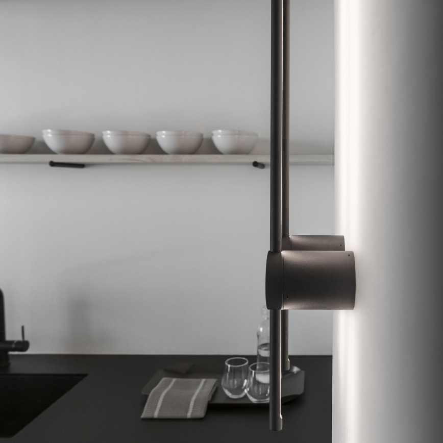 Ideal Lux - LED väggbelysning ESSENCE LED/12W/230V 3000K 70 cm CRI 90 svart