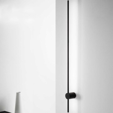 Ideal Lux - LED väggbelysning ESSENCE LED/19W/230V 124 cm 3000K CRI 90 svart