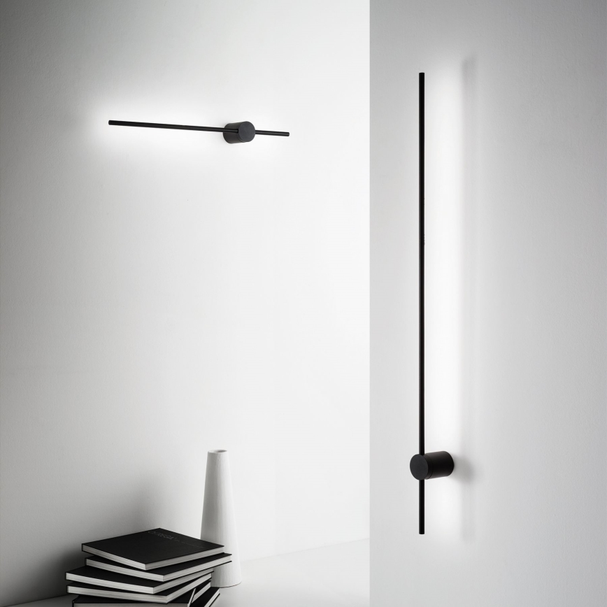 Ideal Lux - LED väggbelysning ESSENCE LED/19W/230V 4000K 124 cm CRI 90 svart