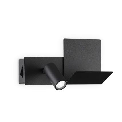 Ideal Lux - LED väggbelysning KOMODO LED/4,5W/230V USB CRI 90 svart