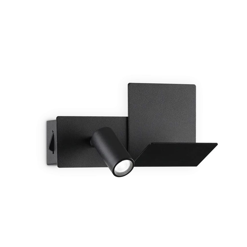 Ideal Lux - LED väggbelysning KOMODO LED/4,5W/230V USB CRI 90 svart