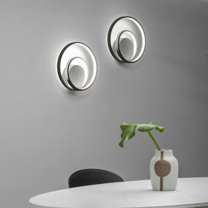 Ideal Lux - LED väggbelysning OZ LED/26W/230V CRI 90 svart