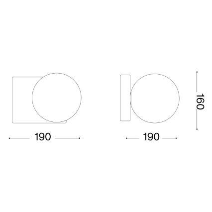 Ideal Lux - LED väggbelysning PENTA 1xG9/3W/230V guld
