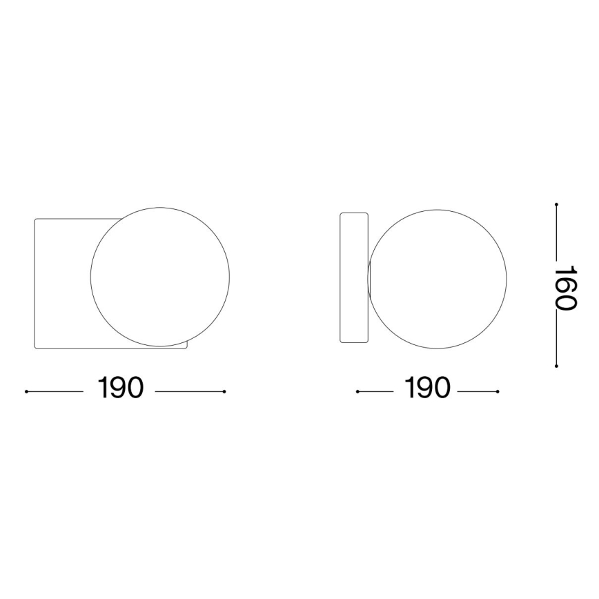 Ideal Lux - LED väggbelysning PENTA 1xG9/3W/230V guld