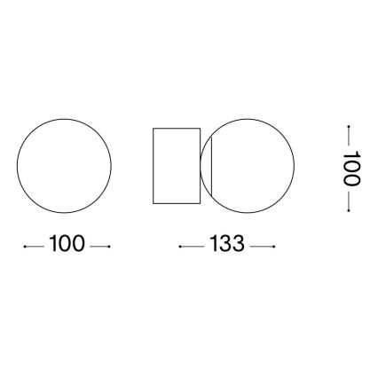 Ideal Lux - LED väggbelysning PERLAGE 1xG9/3W/230V guld/vit