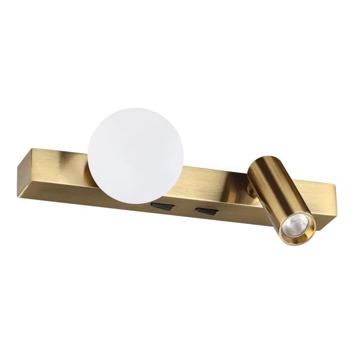 Ideal Lux - LED väggbelysning PING PONG 2xLED/3W/230V CRI 90 mässing