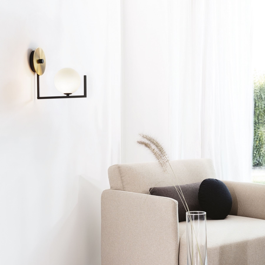 Ideal Lux - LED vägglampa BIRDS 1xG9/3W/230V svart/guld