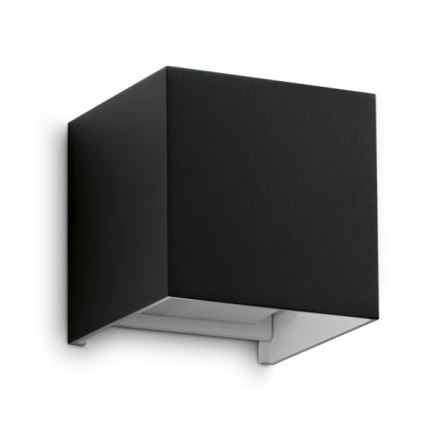 Ideal Lux - LED vägglampa för utomhusbruk ATOM LED/12W/230V CRI 90 IP54 svart
