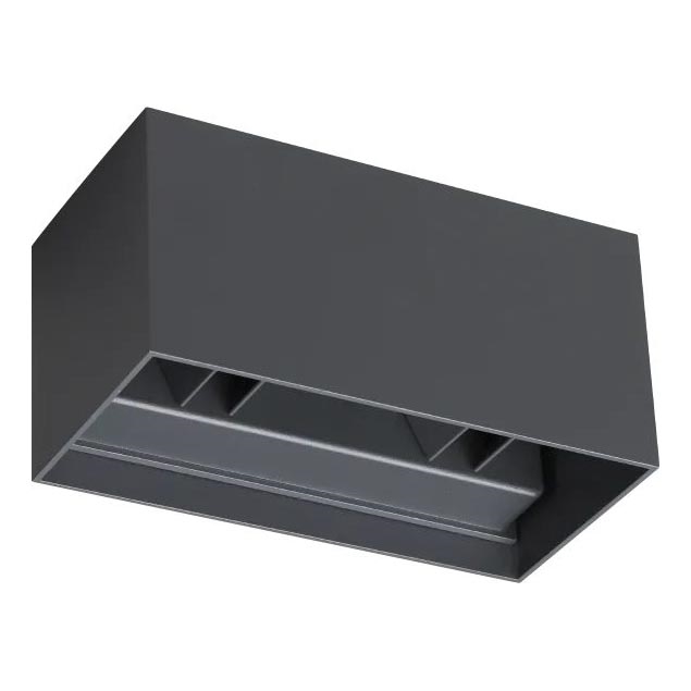 Ideal Lux - LED vägglampa för utomhusbruk ATOM LED/25W/230V CRI 90 IP54 antracit