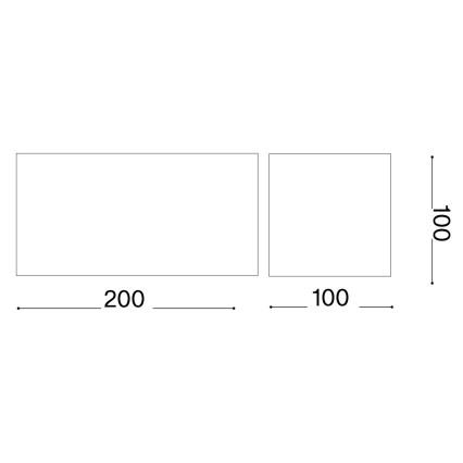 Ideal Lux - LED vägglampa för utomhusbruk ATOM LED/25W/230V CRI 90 IP54 antracit