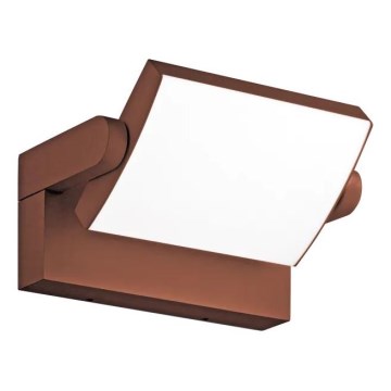 Ideal Lux - LED vägglampa för utomhusbruk SWIPE LED/21W/230V CRI 90 IP54 brun