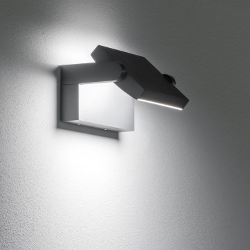 Ideal Lux - LED vägglampa för utomhusbruk SWIPE LED/21W/230V CRI 90 IP54 svart