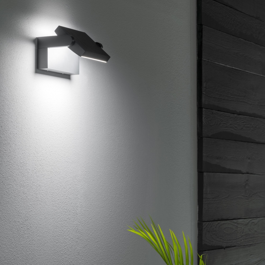 Ideal Lux - LED vägglampa för utomhusbruk SWIPE LED/21W/230V CRI 90 IP54 svart