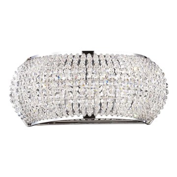 Ideal Lux - LED vägglampa i kristall PASHA 3xG9/3W/230V skinande krom