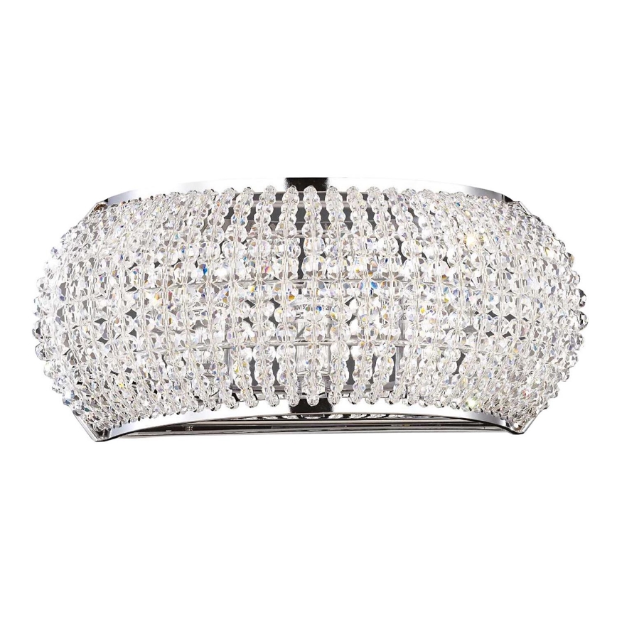 Ideal Lux - LED vägglampa i kristall PASHA 3xG9/3W/230V skinande krom
