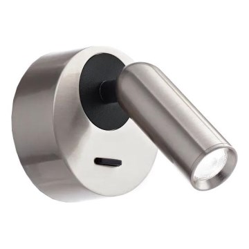 Ideal Lux - LED väggspotlight BEAN LED/3W/230V CRI 90 skinande krom