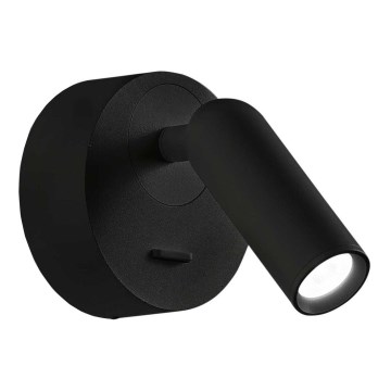 Ideal Lux - LED väggspotlight BEAN LED/3W/230V CRI 90 svart