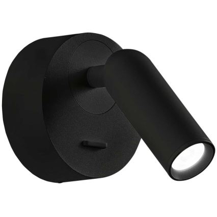 Ideal Lux - LED väggspotlight BEAN LED/3W/230V CRI 90 svart