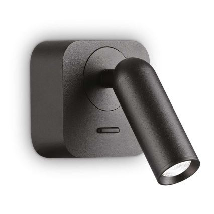 Ideal Lux - LED väggspotlight BEAN LED/3W/230V CRI 90 svart