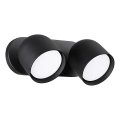 Ideal Lux - LED väggspotlight DODO 2xGX53/9W/230V svart