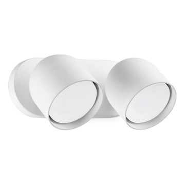 Ideal Lux - LED väggspotlight DODO 2xGX53/9W/230V vit