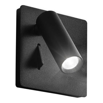 Ideal Lux - LED väggspotlight LITE LED/3W/230V CRI 90 svart