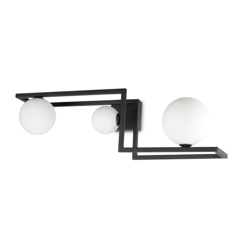 Ideal Lux - LED ytmonterad ljuskrona ANGOLO 3xG9/3W/230V svart