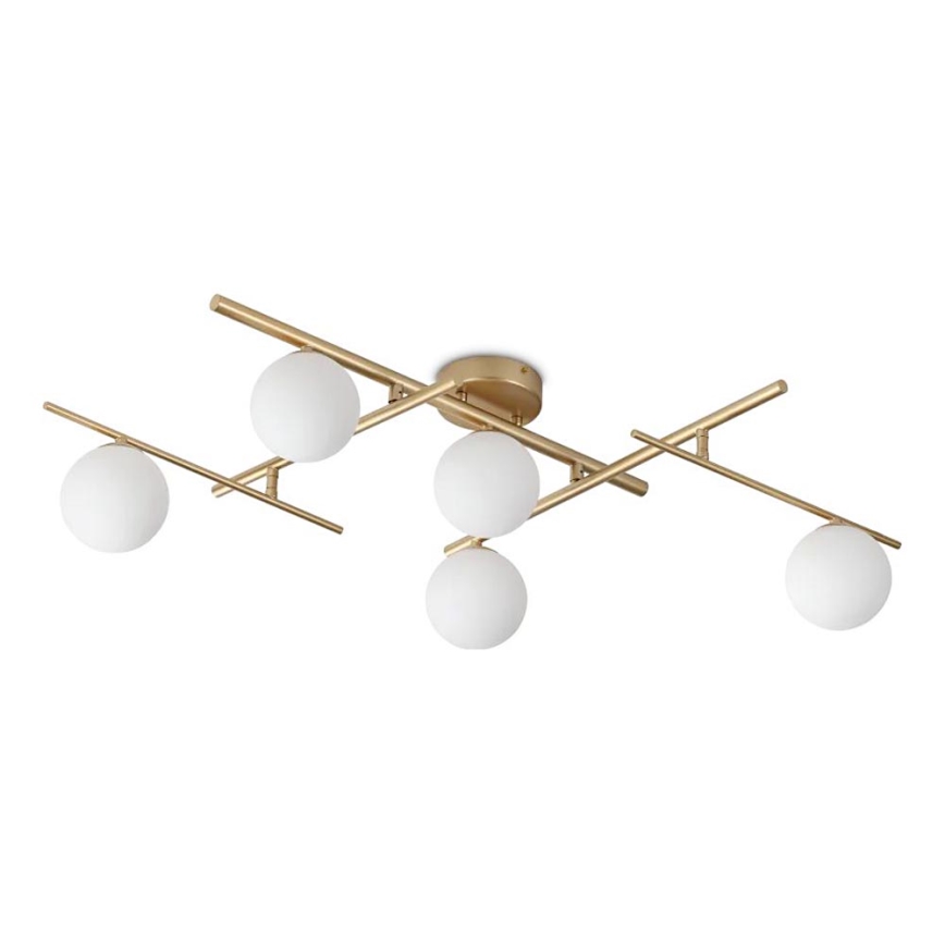 Ideal Lux - LED ytmonterad ljuskrona ATLAS 5xG9/3W/230V guld