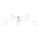 Ideal Lux - LED ytmonterad ljuskrona HERMES 5xG9/3W/230V diameter 90 cm vit