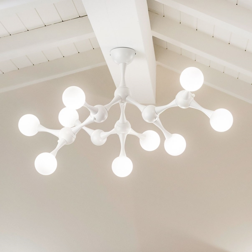 Ideal Lux - LED ytmonterad ljuskrona NODINO 9xG9/3W/230V vit