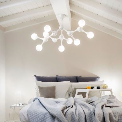 Ideal Lux - LED ytmonterad ljuskrona NODINO 9xG9/3W/230V vit