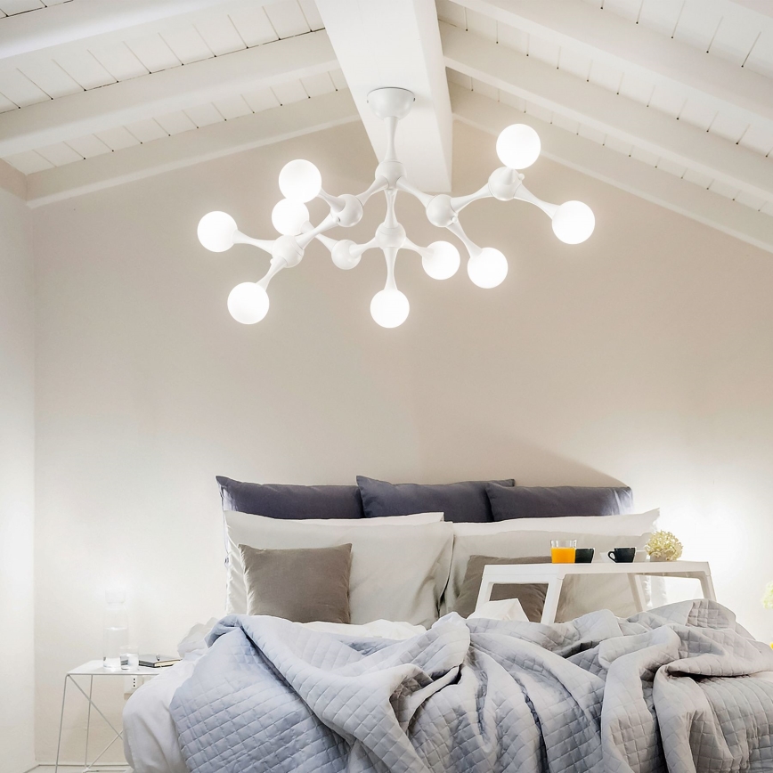Ideal Lux - LED ytmonterad ljuskrona NODINO 9xG9/3W/230V vit