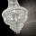 Ideal Lux - Ljuskrona i kristal med kedja DUBAI 10xE14/28W/230V diameter 52 cm skinande krom