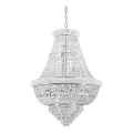 Ideal Lux - Ljuskrona i kristal med kedja DUBAI 24xE14/28W/230V diameter 80 cm skinande krom