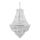 Ideal Lux - Ljuskrona i kristal med kedja DUBAI 24xE14/28W/230V diameter 80 cm skinande krom