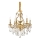 Ideal Lux - Ljuskrona i kristal med kedja GIOCONDA 6xE14/40W/230V diameter 62 cm guld